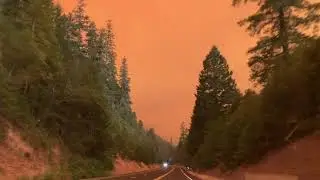 Fire near Crescent City, Ca
