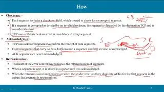 TCP Error Control