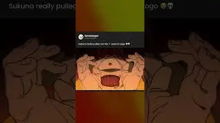 Sukuna is wild for this 💀 #shorts #jjk #anime  #memes #animehumor #animejokes