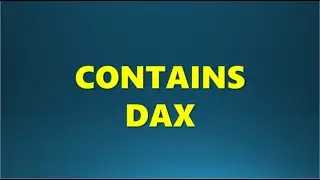 CONTAINS DAX in Power Bi 