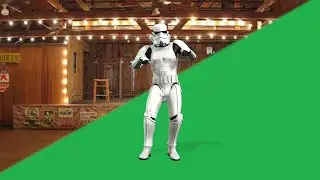 Storm trooper chicken dance green screen chroma key effect free to use