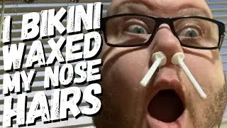 I USED BIKINI WAX PELLETS TO REMOVE NOSE HAIRS! HOW TO REMOVE UNSIGHTLY NOSE AND EAR HAIR