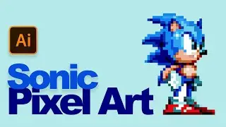 Sonic Pixel Art | Illustrator
