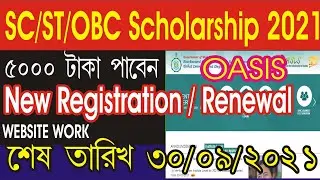 oasis scholarship apply online 2021 l how to registration oasis scholarship 2021