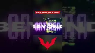 Batman Beyond intro in Blender #batmanbeyond #blender3d #b3d #vfx