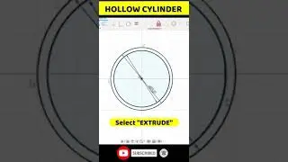 HOLLOW CYLINDER in 25 seconds in Fusion360 