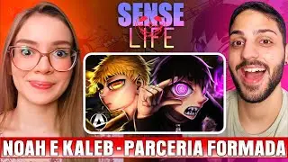 Profª de Geografia Reage｜♪ Noah e Kaleb (Sense Life) | Parceria Formada | AniRap e Shinysz｜REACT