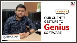 Our Client's Review to Genius Software | CA Sarthak Jain