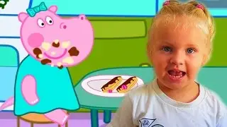Гиппо Пеппа Готовит еду мультфильм