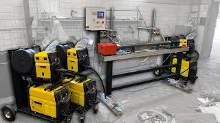 Автоматическая установка для сварки конвейерных роликов и катков