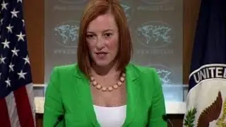 Джен Псаки - Госдеп США не согласен отправлять космонавтов с помощью батута.