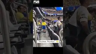 Cute fan wants Neymar's attention 🇧🇷 | Little kid wants Neymar's attention #neymar #copaamerica