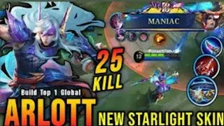 22 kills + Maniac | Arlott gameplay pro player |arlott one hit build 2023#arlottgameplay