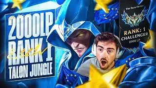 2000LP TALON JUNGLE IS INSANE *RANK 1 EUW*