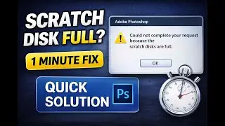 Scratch Disk Full Error in Photoshop | Easy Fix