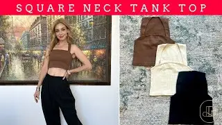 Stay Cute & Comfy in Sleeveless Square Neck Tank Tops! 💖👚