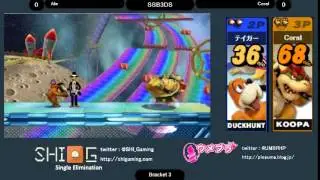 ウメブラ8 準々決勝 Aile vs Coral / UMEBURA 8 QuarterFinals - スマブラ3DS 大会 SSB3DS