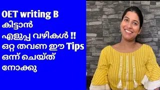 Get B band in OET writing