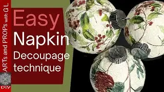 You Won't Believe How Easy Napkin Decoupage Can Be