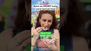 questioning my life choices. trying WEIRD carnival food #weirdfoodchallenge