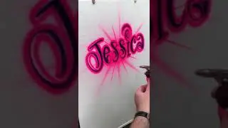 Airbrushed name | kjairbrush | Тик Ток #Shorts