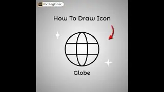 How to Make Icon in Adobe Illustrator - Globe Icon