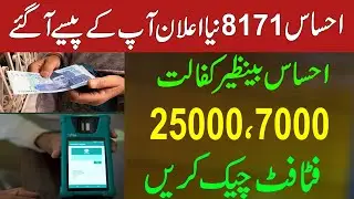 Ehsaas Program Ke Paise Check Karne Ka Tarika | 8171 Check Online 2022 | Bisp New Update | Ehsaas