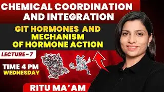 GIT Hormones  and Mechanism of Hormone Action | Chemical Coordination and Integration| Ritu Rattewal