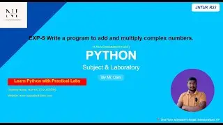 Python Program to Add & Multiply Complex Numbers | JNTUK R23 Python Lab Experiment