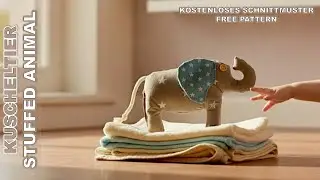 Sewing a cuddly toy / stuffed animal - FREE PATTERN TO DOWNLOAD - *subtitled* DIY