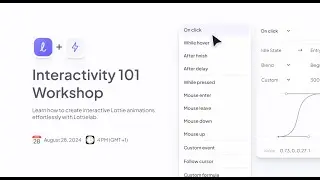 Intro To Interactive Animation In Lottielab | Lottielab Interactivity For Beginners
