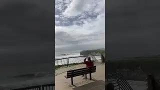 After the downpour, a surfer catches a sunshine ⛅️ wave 🌊 