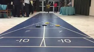 Estratégias do SHUFFLEBOARD: Removendo o disco do adversário
