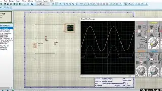 Proteus - circuit simulation of half wave rectifier