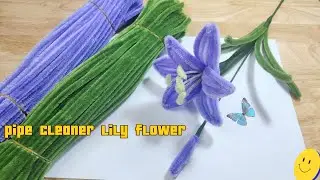 DIY Flower | How to make Lily using pipe cleaner | Handmade gift ideas by Handcraft Sreyneang