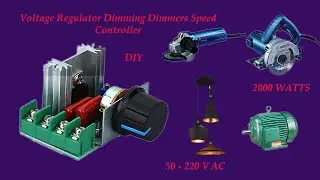 DIY Electric Voltage Regulator Temperature/Motor Speed Controller Light Dimmer,2000W SCR Triac.