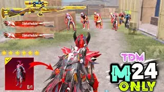 WORLD FIRST BLOOD RAVEN X-SUIT WITH FULL MAXOUT M24 ONLY TDM | PUBG MOBILE