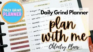 Daily Plan With Me | Daily Grind Planner | Chloetry Plans