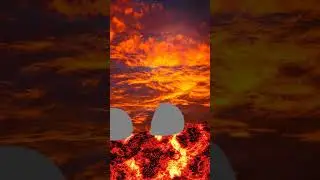 Горилла из gorilla tag ходит по камням над лавой