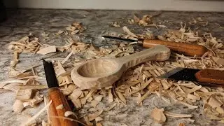 Сделал ДЕРЕВЯННУЮ ЛОЖКУ дома БЕЗ ЛОЖКОРЕЗА
