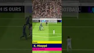 Kyllian Mbaape Swing Goal ⚽ #efootball2024 #shorts