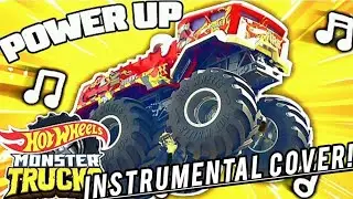 Hot Wheels Monster Trucks "POWER UP!" Music Video | INSTRUMENTAL COVER 🎸🎶