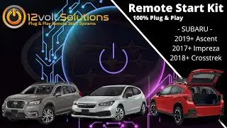 Subaru Remote Start Demo Video for Ascent, Impreza and Crosstrek