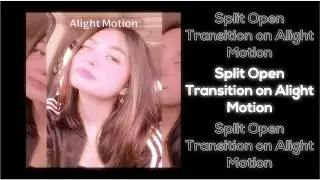 Split Open Transition on Alight Motion