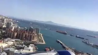 Taking off from and flying around Gibraltar