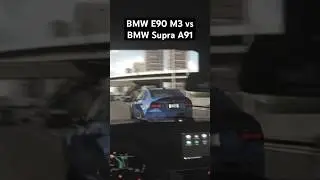 2 BMWs battling on the highway😱