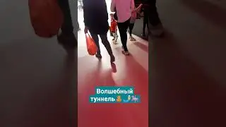 Волшебный тунелль , где то в супермаркете 🤳🎠📢