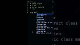 Python Program To Get Current Date And Time Using Datetime Module | Python | Tech Blooded | 