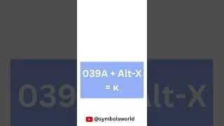 kappa symbol-How to type it? #symbols #keyboardshortcutkeys #msword #kappa #greekalphabet #shortcuts