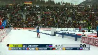 Биатлон Антхольц 2012 Гараничев победил Мартына Фуркада